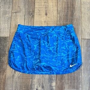 Nike Dri-Fit Blue Swirl Pattern Skort Tennis Golf Size Medium